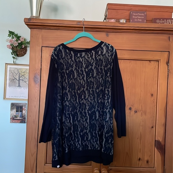 Pretty, Practical and Feminine, Navy Blue by Linea Size 3X - Picture 3 of 4